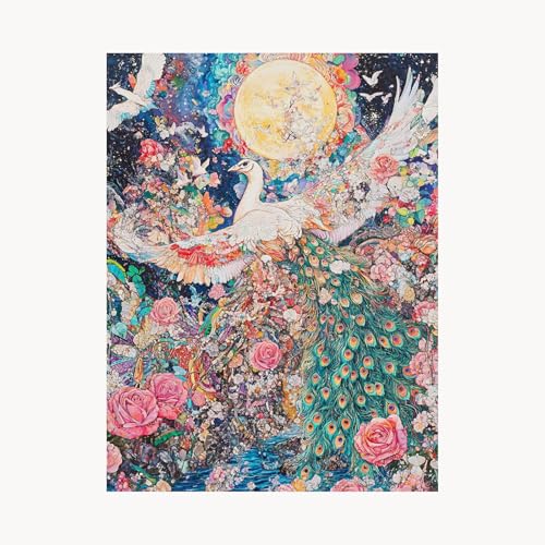 Malen Nach Zahlen Erwachsene, Malen Nach Zahlen Blume, DIY Set Erwachsene mit Acrylfarben Set Leinwand Bilder Pfau 80 x 110cm Pinselset, Paint by Numbers für Zimmer Deko Geschenke für Frauen FYH-1422 Malen Nach Zahlen Erwachsene, Malen Nach Zahlen Blume, DIY Set Erwachsene mit Acrylfarben Set Leinwand Bilder Pfau 80 x 110cm Pinselset, Paint by Numbers für Zimmer Deko Geschenke für Frauen FYH-1422 von FANLIGZU