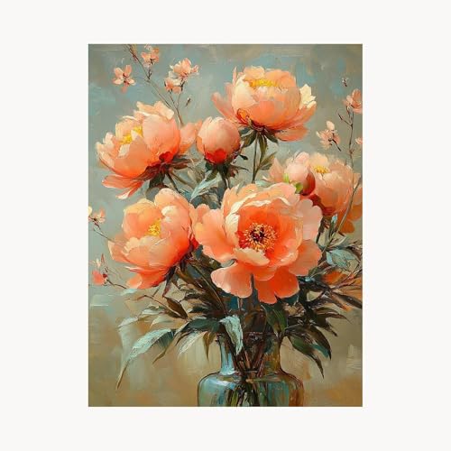 Malen Nach Zahlen Erwachsene, Malen Nach Zahlen Blume, DIY Set Erwachsene mit Acrylfarben Set Leinwand Bilder PflanZen 50 x 70cm Pinselset, Paint by Numbers, Zimmer Deko Geschenke für Frauen FYH-2700 Malen Nach Zahlen Erwachsene, Malen Nach Zahlen Blume, DIY Set Erwachsene mit Acrylfarben Set Leinwand Bilder PflanZen 50 x 70cm Pinselset, Paint by Numbers, Zimmer Deko Geschenke für Frauen FYH-2700 von FANLIGZU