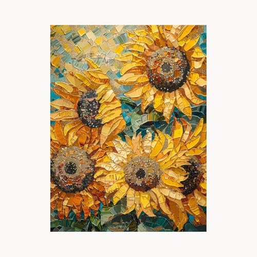 Malen Nach Zahlen Erwachsene, Malen Nach Zahlen Blume, DIY Set Erwachsene mit Acrylfarben Set Leinwand Bilder Sonnenblume 50 x 70 cm Pinselset, Paint by Numbers, Wanddeko Geschenke für Frauen FYH-1980 Malen Nach Zahlen Erwachsene, Malen Nach Zahlen Blume, DIY Set Erwachsene mit Acrylfarben Set Leinwand Bilder Sonnenblume 50 x 70 cm Pinselset, Paint by Numbers, Wanddeko Geschenke für Frauen FYH-1980 von FANLIGZU