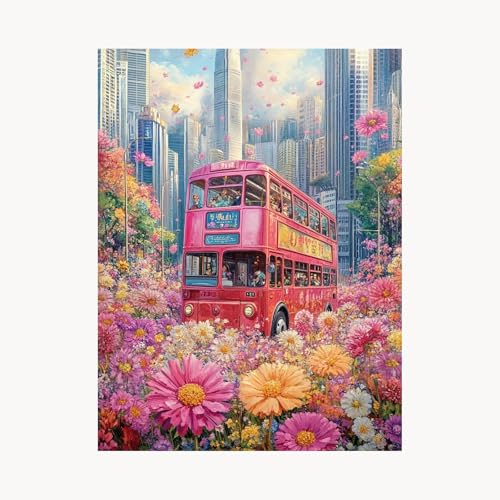 Malen Nach Zahlen Erwachsene, Malen Nach Zahlen Blume, DIY Set Erwachsene mit Acrylfarben Set Leinwand Bilder Stadt 40 x 55cm Pinselset, Paint by Numbers für Zimmer Deko Geschenke für Frauen FYH-3065 Malen Nach Zahlen Erwachsene, Malen Nach Zahlen Blume, DIY Set Erwachsene mit Acrylfarben Set Leinwand Bilder Stadt 40 x 55cm Pinselset, Paint by Numbers für Zimmer Deko Geschenke für Frauen FYH-3065 von FANLIGZU