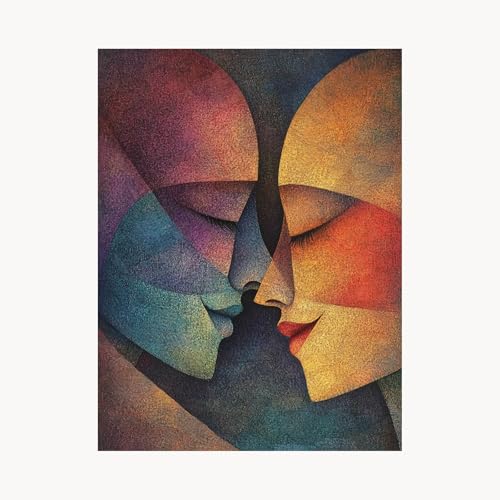 Malen Nach Zahlen Erwachsene, Malen Nach Zahlen Frau, DIY Set Erwachsene mit Acrylfarben Set Leinwand Bilder Abstrakt 50x70 cm Pinselset, Paint by Numbers für Zimmer Deko Geschenke für Frauen FYH-1333 von FANLIGZU