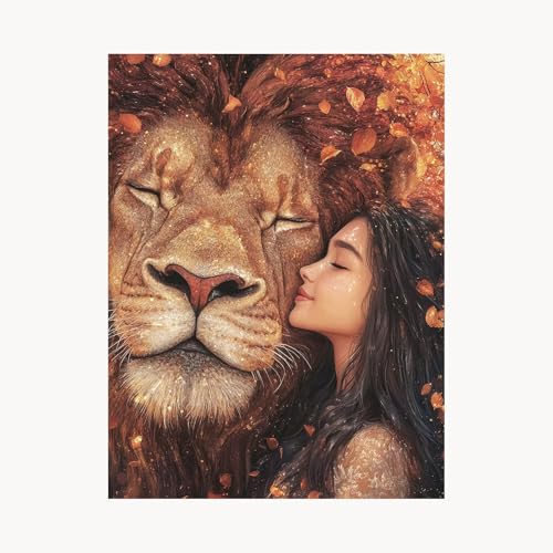 Malen Nach Zahlen Erwachsene, Malen Nach Zahlen Frau, DIY Set Erwachsene mit Acrylfarben Set Leinwand Bilder Löwe 70 x 95 cm Pinselset, Paint by Numbers für Zimmer Deko Geschenke für Frauen FYH-1860 Malen Nach Zahlen Erwachsene, Malen Nach Zahlen Frau, DIY Set Erwachsene mit Acrylfarben Set Leinwand Bilder Löwe 70 x 95 cm Pinselset, Paint by Numbers für Zimmer Deko Geschenke für Frauen FYH-1860 von FANLIGZU