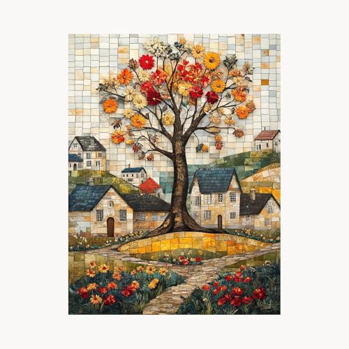 Malen Nach Zahlen Erwachsene, Malen Nach Zahlen Landschaft, DIY Set Erwachsene mit Acrylfarben Set Leinwand Bilder Baum 70 x 95 cm Pinselset, Paint by Numbers,Zimmer Deko Geschenke für Frauen FYH-1555 Malen Nach Zahlen Erwachsene, Malen Nach Zahlen Landschaft, DIY Set Erwachsene mit Acrylfarben Set Leinwand Bilder Baum 70 x 95 cm Pinselset, Paint by Numbers,Zimmer Deko Geschenke für Frauen FYH-1555 von FANLIGZU