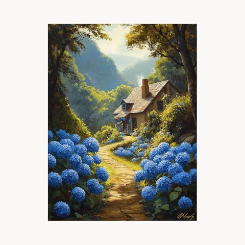 Malen Nach Zahlen Erwachsene, Malen Nach Zahlen Landschaft, DIY Set Erwachsene mit Acrylfarben Set Leinwand Bilder Kabine 50 x 70cm Pinselset, Paint by Numbers, Wanddeko Geschenke für Frauen FYH-1846 Malen Nach Zahlen Erwachsene, Malen Nach Zahlen Landschaft, DIY Set Erwachsene mit Acrylfarben Set Leinwand Bilder Kabine 50 x 70cm Pinselset, Paint by Numbers, Wanddeko Geschenke für Frauen FYH-1846 von FANLIGZU