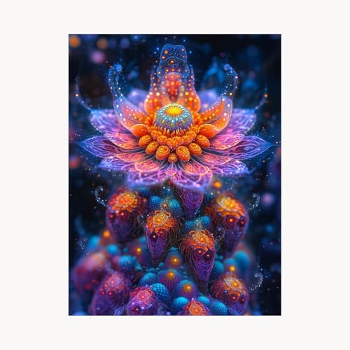 Malen Nach Zahlen Erwachsene, Malen Nach Zahlen PflanZen, DIY Set Erwachsene mit Acrylfarben Set Leinwand Bilder Blume 80 x 110cm Pinselset, Paint by Numbers, Zimmer Deko Geschenke für Frauen FYH-6485 von FANLIGZU