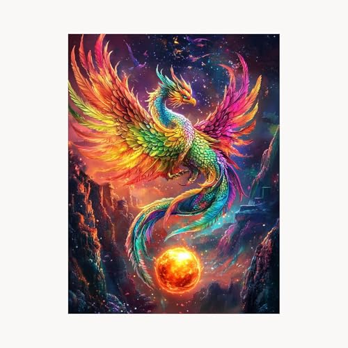 Malen Nach Zahlen Erwachsene, Malen Nach Zahlen Phönix, DIY Set Erwachsene mit Acrylfarben Set Leinwand Bilder Fantasie 50x70cm Pinselset,Paint by Numbers für Zimmer Deko Geschenke für Frauen FYH-2749 Malen Nach Zahlen Erwachsene, Malen Nach Zahlen Phönix, DIY Set Erwachsene mit Acrylfarben Set Leinwand Bilder Fantasie 50x70cm Pinselset,Paint by Numbers für Zimmer Deko Geschenke für Frauen FYH-2749 von FANLIGZU