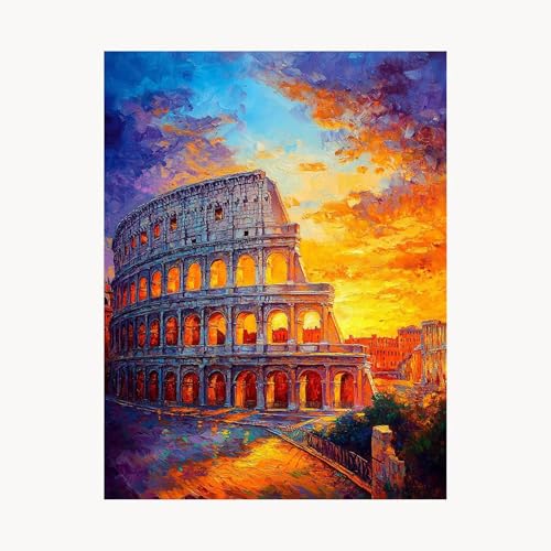 Malen Nach Zahlen Erwachsene, Malen Nach Zahlen Rom, DIY Set Erwachsene mit Acrylfarben Set Leinwand Bilder Kolosseum 60 x 80 cm Pinselset, Paint by Numbers, Zimmer Deko Geschenke für Frauen FYH-1249 Malen Nach Zahlen Erwachsene, Malen Nach Zahlen Rom, DIY Set Erwachsene mit Acrylfarben Set Leinwand Bilder Kolosseum 60 x 80 cm Pinselset, Paint by Numbers, Zimmer Deko Geschenke für Frauen FYH-1249 von FANLIGZU