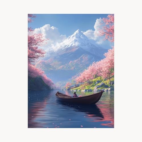 Malen Nach Zahlen Erwachsene, Malen Nach Zahlen Schneeberg, DIY Set Erwachsene mit Acrylfarben Set Leinwand Bilder Kirschblüten 30 x 40 cm Pinselset, Paint by Numbers, Geschenke für Frauen FYH-7785 Malen Nach Zahlen Erwachsene, Malen Nach Zahlen Schneeberg, DIY Set Erwachsene mit Acrylfarben Set Leinwand Bilder Kirschblüten 30 x 40 cm Pinselset, Paint by Numbers, Geschenke für Frauen FYH-7785 von FANLIGZU