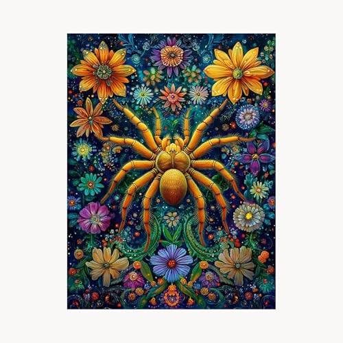 Malen Nach Zahlen Erwachsene, Malen Nach Zahlen Spinne, DIY Set Erwachsene mit Acrylfarben Set Leinwand Bilder Blume 70x95 cm Pinselset, Paint by Numbers für Zimmer Deko Geschenke für Frauen FYH-1396 Malen Nach Zahlen Erwachsene, Malen Nach Zahlen Spinne, DIY Set Erwachsene mit Acrylfarben Set Leinwand Bilder Blume 70x95 cm Pinselset, Paint by Numbers für Zimmer Deko Geschenke für Frauen FYH-1396 von FANLIGZU