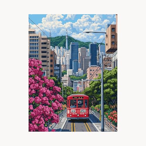 Malen Nach Zahlen Erwachsene, Malen Nach Zahlen Stadt, DIY Set Erwachsene mit Acrylfarben Set Leinwand Bilder Landschaft 50 x 70 cm Pinselset, Paint by Numbers, Wanddeko Geschenke für Frauen FYH-3578 Malen Nach Zahlen Erwachsene, Malen Nach Zahlen Stadt, DIY Set Erwachsene mit Acrylfarben Set Leinwand Bilder Landschaft 50 x 70 cm Pinselset, Paint by Numbers, Wanddeko Geschenke für Frauen FYH-3578 von FANLIGZU