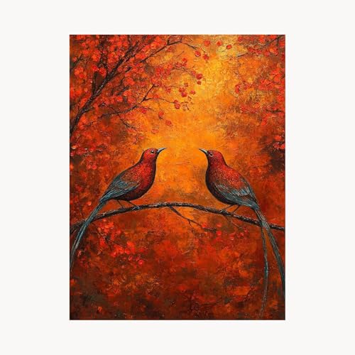 Malen Nach Zahlen Erwachsene, Malen Nach Zahlen Vogel, DIY Set Erwachsene mit Acrylfarben Set Leinwand Bilder PflanZen 60x80cm Pinselset, Paint by Numbers für Zimmer Deko Geschenke für Frauen FYH-1957 Malen Nach Zahlen Erwachsene, Malen Nach Zahlen Vogel, DIY Set Erwachsene mit Acrylfarben Set Leinwand Bilder PflanZen 60x80cm Pinselset, Paint by Numbers für Zimmer Deko Geschenke für Frauen FYH-1957 von FANLIGZU