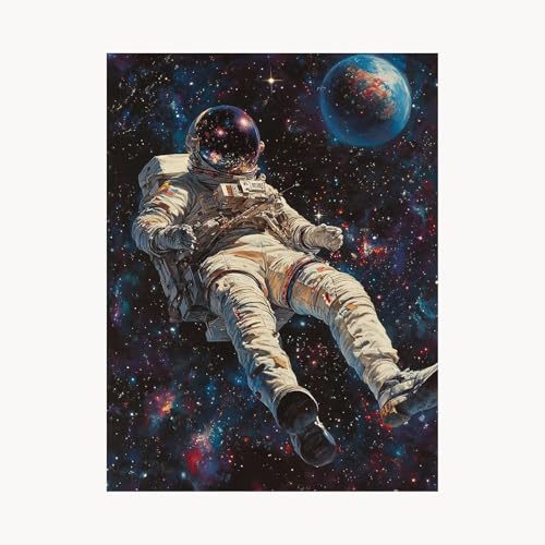 Malen Nach Zahlen Erwachsene Astronaut Malen Nach Zahlen Kinder Universum, Basteln Erwachsene Leinwand Bilder 95 x 70cm, DIY Set mit Pinsel Acrylfarben Farbe Leinwand, Geschenke für Frauen FYH-2769 Malen Nach Zahlen Erwachsene Astronaut Malen Nach Zahlen Kinder Universum, Basteln Erwachsene Leinwand Bilder 95 x 70cm, DIY Set mit Pinsel Acrylfarben Farbe Leinwand, Geschenke für Frauen FYH-2769 von FANLIGZU