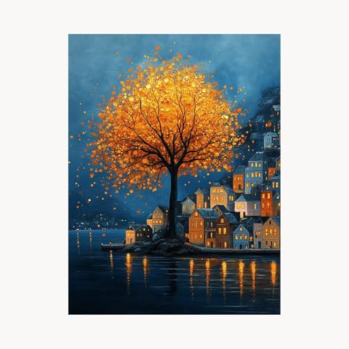 Malen Nach Zahlen Erwachsene Baum Malen Nach Zahlen Kinder Stadt, Basteln Erwachsene Leinwand Bilder 80x60cm,DIY Set mit Pinsel Acrylfarben Farbe Leinwand für Zimmer Deko Geschenke für Frauen FYH-1584 Malen Nach Zahlen Erwachsene Baum Malen Nach Zahlen Kinder Stadt, Basteln Erwachsene Leinwand Bilder 80x60cm,DIY Set mit Pinsel Acrylfarben Farbe Leinwand für Zimmer Deko Geschenke für Frauen FYH-1584 von FANLIGZU