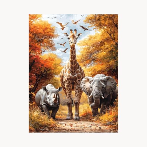 Malen Nach Zahlen Erwachsene Giraffe Malen Nach Zahlen Kinder Elefant, Basteln Erwachsene Leinwand Bilder 95x70cm, DIY Set mit Pinsel Acrylfarben Farbe Leinwand, Wanddeko Geschenke für Frauen FYH-2269 Malen Nach Zahlen Erwachsene Giraffe Malen Nach Zahlen Kinder Elefant, Basteln Erwachsene Leinwand Bilder 95x70cm, DIY Set mit Pinsel Acrylfarben Farbe Leinwand, Wanddeko Geschenke für Frauen FYH-2269 von FANLIGZU