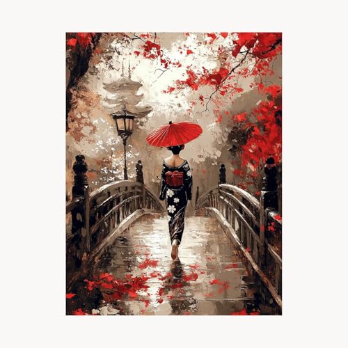 Malen Nach Zahlen Erwachsene Japan Malen Nach Zahlen Kinder Frau, Basteln Erwachsene Leinwand Bilder 80x60 cm, DIY Set mit Pinsel Acrylfarben Farbe Leinwand, Zimmer Deko Geschenke für Frauen FYH-1145 Malen Nach Zahlen Erwachsene Japan Malen Nach Zahlen Kinder Frau, Basteln Erwachsene Leinwand Bilder 80x60 cm, DIY Set mit Pinsel Acrylfarben Farbe Leinwand, Zimmer Deko Geschenke für Frauen FYH-1145 von FANLIGZU