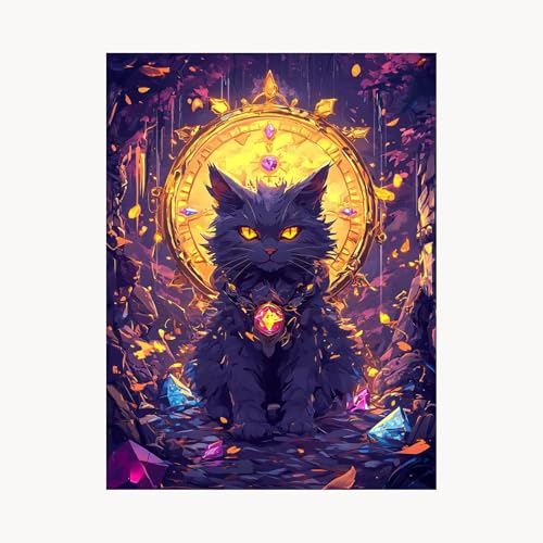 Malen Nach Zahlen Erwachsene Katze Malen Nach Zahlen Kinder Tier, Basteln Erwachsene Leinwand Bilder 80 x 60cm, DIY Set mit Pinsel Acrylfarben Farbe Leinwand, Zimmer Deko Geschenke für Frauen FYH-3805 Malen Nach Zahlen Erwachsene Katze Malen Nach Zahlen Kinder Tier, Basteln Erwachsene Leinwand Bilder 80 x 60cm, DIY Set mit Pinsel Acrylfarben Farbe Leinwand, Zimmer Deko Geschenke für Frauen FYH-3805 von FANLIGZU