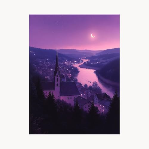 Malen Nach Zahlen Erwachsene Mond Malen Nach Zahlen Kinder Stadt, Basteln Erwachsene Leinwand Bilder 95 x 70cm, DIY Set mit Pinsel Acrylfarben Farbe Leinwand, Zimmer Deko Geschenke für Frauen FYH-7588 Malen Nach Zahlen Erwachsene Mond Malen Nach Zahlen Kinder Stadt, Basteln Erwachsene Leinwand Bilder 95 x 70cm, DIY Set mit Pinsel Acrylfarben Farbe Leinwand, Zimmer Deko Geschenke für Frauen FYH-7588 von FANLIGZU