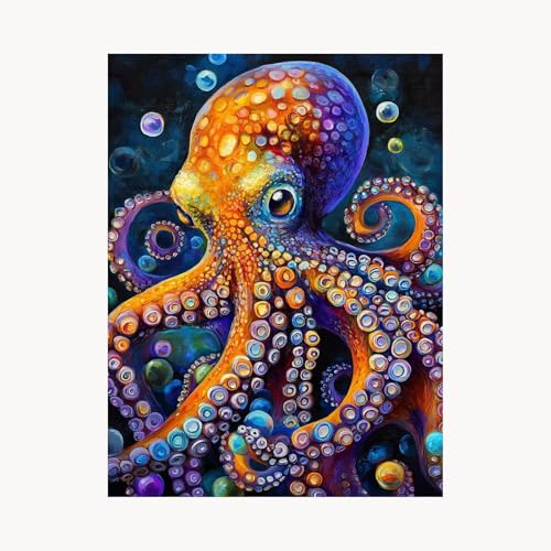 Malen Nach Zahlen Erwachsene Oktopus Malen Nach Zahlen Kinder Tier, Basteln Erwachsene Leinwand Bilder 70x50 cm,DIY Set mit Pinsel Acrylfarben Farbe Leinwand, Zimmer Deko Geschenke für Frauen FYH-1510 Malen Nach Zahlen Erwachsene Oktopus Malen Nach Zahlen Kinder Tier, Basteln Erwachsene Leinwand Bilder 70x50 cm,DIY Set mit Pinsel Acrylfarben Farbe Leinwand, Zimmer Deko Geschenke für Frauen FYH-1510 von FANLIGZU