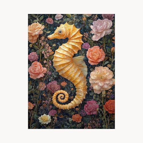 Malen Nach Zahlen Erwachsene Seepferdchen Malen Nach Zahlen Kinder Blume, Basteln Erwachsene Leinwand Bilder 70 x 50cm, DIY Set mit Pinsel Acrylfarben Farbe Leinwand, Geschenke für Frauen FYH-1547 Malen Nach Zahlen Erwachsene Seepferdchen Malen Nach Zahlen Kinder Blume, Basteln Erwachsene Leinwand Bilder 70 x 50cm, DIY Set mit Pinsel Acrylfarben Farbe Leinwand, Geschenke für Frauen FYH-1547 von FANLIGZU