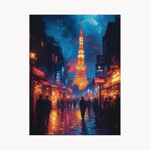 Malen Nach Zahlen Erwachsene Stadt Malen Nach Zahlen Kinder Nachtansicht, Basteln Erwachsene Leinwand Bilder 80 x 60 cm, DIY Set mit Pinsel Acrylfarben Farbe Leinwand, Geschenke für Frauen FYH-6196 Malen Nach Zahlen Erwachsene Stadt Malen Nach Zahlen Kinder Nachtansicht, Basteln Erwachsene Leinwand Bilder 80 x 60 cm, DIY Set mit Pinsel Acrylfarben Farbe Leinwand, Geschenke für Frauen FYH-6196 von FANLIGZU