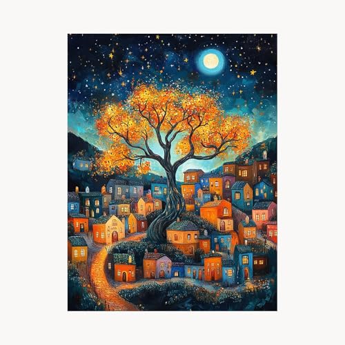 Malen Nach Zahlen Erwachsene Sternenhimmel Malen Nach Zahlen Kinder Baum, Basteln Erwachsene Leinwand Bilder 80x60 cm, DIY Set mit Pinsel Acrylfarben Farbe Leinwand, Geschenke für Frauen FYH-1328 Malen Nach Zahlen Erwachsene Sternenhimmel Malen Nach Zahlen Kinder Baum, Basteln Erwachsene Leinwand Bilder 80x60 cm, DIY Set mit Pinsel Acrylfarben Farbe Leinwand, Geschenke für Frauen FYH-1328 von FANLIGZU