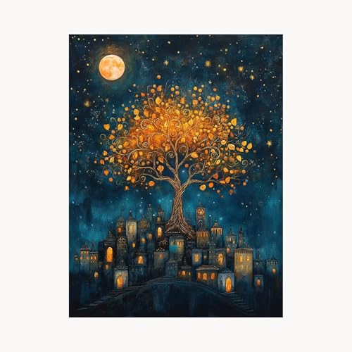Malen Nach Zahlen Erwachsene Sternenhimmel Malen Nach Zahlen Kinder Stadt, Basteln Erwachsene Leinwand Bilder 40x30cm, DIY Set mit Pinsel Acrylfarben Farbe Leinwand, Geschenke für Frauen FYH-1642 Malen Nach Zahlen Erwachsene Sternenhimmel Malen Nach Zahlen Kinder Stadt, Basteln Erwachsene Leinwand Bilder 40x30cm, DIY Set mit Pinsel Acrylfarben Farbe Leinwand, Geschenke für Frauen FYH-1642 von FANLIGZU