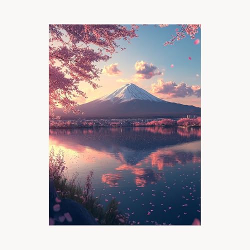 Malen Nach Zahlen Erwachsene Vulkan Fuji Malen Nach Zahlen Kinder Stadt, Basteln Erwachsene Leinwand Bilder 70x50 cm, DIY Set mit Pinsel Acrylfarben Farbe Leinwand, Geschenke für Frauen FYH-5780 Malen Nach Zahlen Erwachsene Vulkan Fuji Malen Nach Zahlen Kinder Stadt, Basteln Erwachsene Leinwand Bilder 70x50 cm, DIY Set mit Pinsel Acrylfarben Farbe Leinwand, Geschenke für Frauen FYH-5780 von FANLIGZU