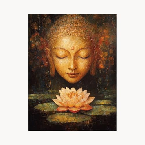 Malen Nach Zahlen Erwachsene Zen Malen Nach Zahlen Kinder Blume, Basteln Erwachsene Leinwand Bilder 95 x 70cm, DIY Set mit Pinsel Acrylfarben Farbe Leinwand, Zimmer Deko Geschenke für Frauen FYH-1854 von FANLIGZU
