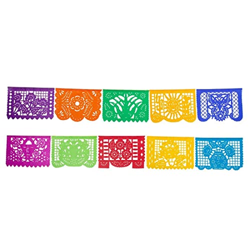 FANMEX - Fantastik - Authentische mexikanische Girlande - Klassisches Modell - Papel picado 5 Meter (Papier) von FANMEX