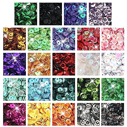 24 Farben Farben Pailletten Set Ungefähr 21600 Pailletten Pailletten Basteln Pailetten zum Basteln Glitzer Lose Pailletten für Diy-Kunst Nähen Schmuckherstellung Stickerei Dekoration 24 Farben Farben Pailletten Set Ungefähr 21600 Pailletten Pailletten Basteln Pailetten zum Basteln Glitzer Lose Pailletten für Diy-Kunst Nähen Schmuckherstellung Stickerei Dekoration von FANNAS