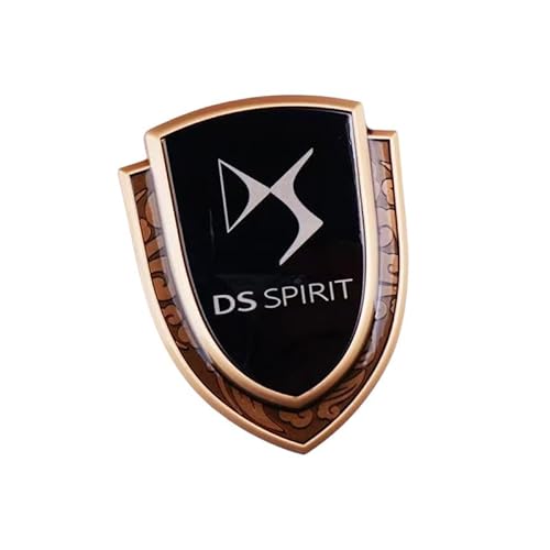 FANSHIDAN 2 Stück 3D Metall Emblem für DS 4 2021 2022 2023 2024 2025, Stoßstange Motorhaube Tür Abzeichen, Wetterfest, Korrosionsschutz, Auto Aufkleber Tuning,Gold FANSHIDAN 2 Stück 3D Metall Emblem für DS 4 2021 2022 2023 2024 2025, Stoßstange Motorhaube Tür Abzeichen, Wetterfest, Korrosionsschutz, Auto Aufkleber Tuning,Gold von FANSHIDAN