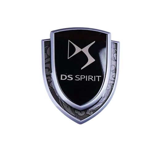 FANSHIDAN 2 Stück 3D Metall Emblem für DS 4 2021 2022 2023 2024 2025, Stoßstange Motorhaube Tür Abzeichen, Wetterfest, Korrosionsschutz, Auto Aufkleber Tuning,Silver FANSHIDAN 2 Stück 3D Metall Emblem für DS 4 2021 2022 2023 2024 2025, Stoßstange Motorhaube Tür Abzeichen, Wetterfest, Korrosionsschutz, Auto Aufkleber Tuning,Silver von FANSHIDAN