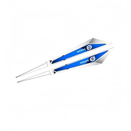 FANSHIDAN 2 Stück 3D Metall Emblem für Volvo S60 Polestar 2020 2021 2022 2023 2024 2025, Stoßstange Motorhaube Tür Abzeichen, Wetterfest, Korrosionsschutz, Auto Aufkleber Tuning,Silver2 FANSHIDAN 2 Stück 3D Metall Emblem für Volvo S60 Polestar 2020 2021 2022 2023 2024 2025, Stoßstange Motorhaube Tür Abzeichen, Wetterfest, Korrosionsschutz, Auto Aufkleber Tuning,Silver2 von FANSHIDAN