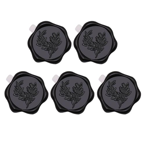 5/10 Stück antike geprägte Siegelstempel-Aufkleber, 30 mm, selbstklebende Etiketten für Umschläge, Einladungskarten, Scrapbooking, Wachssiegel-Aufkleber von FANSHINUO