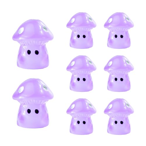 FANSHINUO 100 Stück Miniaturharze Pilz Kleine Fluoreszierende Pilz Dekorationen für Garten Landschaft Kuchen FANSHINUO 100 Stück Miniaturharze Pilz Kleine Fluoreszierende Pilz Dekorationen für Garten Landschaft Kuchen von FANSHINUO