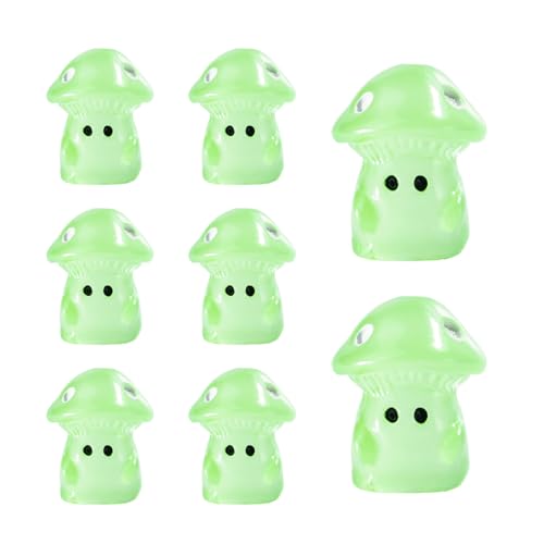 FANSHINUO 100 Stück Miniaturharze Pilz Kleine Fluoreszierende Pilz Dekorationen für Garten Landschaft Kuchen FANSHINUO 100 Stück Miniaturharze Pilz Kleine Fluoreszierende Pilz Dekorationen für Garten Landschaft Kuchen von FANSHINUO