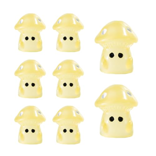 FANSHINUO 100 Stück Miniaturharze Pilz Kleine Fluoreszierende Pilz Dekorationen für Garten Landschaft Kuchen FANSHINUO 100 Stück Miniaturharze Pilz Kleine Fluoreszierende Pilz Dekorationen für Garten Landschaft Kuchen von FANSHINUO