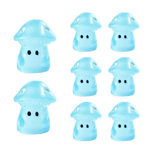 FANSHINUO 100 Stück Miniaturharze Pilz Kleine Fluoreszierende Pilz Dekorationen für Garten Landschaft Kuchen FANSHINUO 100 Stück Miniaturharze Pilz Kleine Fluoreszierende Pilz Dekorationen für Garten Landschaft Kuchen von FANSHINUO