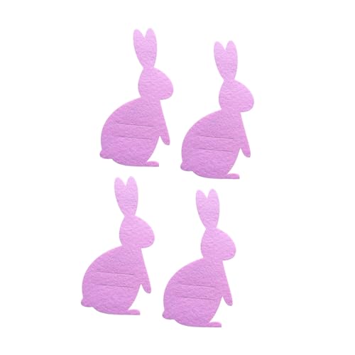 FANSHINUO Besteckhalter mit Osterhasen-Motiv, Stoff-Bestecktaschen mit Osterhasen-Designs, Geschirrhalter, Partyzubehör, 4 Stück FANSHINUO Besteckhalter mit Osterhasen-Motiv, Stoff-Bestecktaschen mit Osterhasen-Designs, Geschirrhalter, Partyzubehör, 4 Stück von FANSHINUO