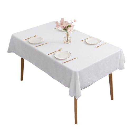 FANSHINUO Bestickte Pailletten-Tischdecke aus Polyester, elegantes Blumendesign, auslaufsicherer Stoff für Esstischdekoration von FANSHINUO