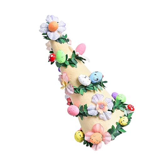 FANSHINUO Bunte Eier, Blume, beflockte Baumfigur, Ornament für Feste, Feiertage, Tischdekoration und Regale FANSHINUO Bunte Eier, Blume, beflockte Baumfigur, Ornament für Feste, Feiertage, Tischdekoration und Regale von FANSHINUO