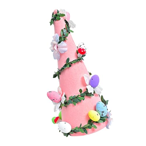 FANSHINUO Bunte Eier, Blume, beflockte Baumfigur, Ornament für Feste, Feiertage, Tischdekoration und Regale FANSHINUO Bunte Eier, Blume, beflockte Baumfigur, Ornament für Feste, Feiertage, Tischdekoration und Regale von FANSHINUO