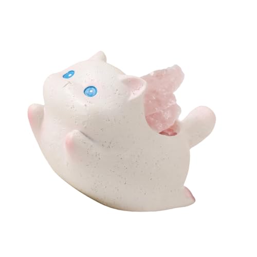 FANSHINUO Cartoon-Katzen-Kristall-Design, Harz, Figur, ätherisches Öl, Diffusor, Schreibtisch, Tischdekoration, für Zuhause, Büro, Geschenk FANSHINUO Cartoon-Katzen-Kristall-Design, Harz, Figur, ätherisches Öl, Diffusor, Schreibtisch, Tischdekoration, für Zuhause, Büro, Geschenk von FANSHINUO