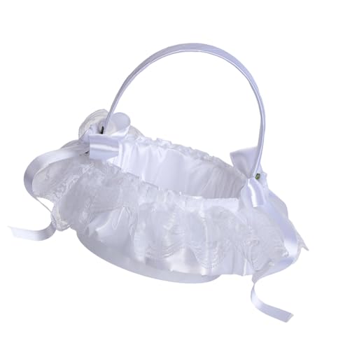 FANSHINUO Elegante Spitze Hochzeit Handheld Rose Korb Party Dekoration Korb für Zeremonie Empfang Party Dekorationen FANSHINUO Elegante Spitze Hochzeit Handheld Rose Korb Party Dekoration Korb für Zeremonie Empfang Party Dekorationen von FANSHINUO