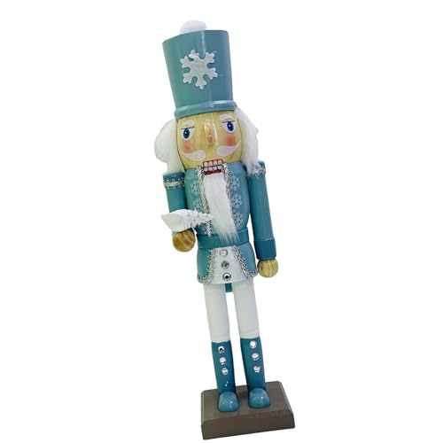 FANSHINUO Festival Nussknacker Soldat Statue Urlaub Holz Nussknacker Soldat Ornament Elegant Weihnachten Party Tisch Ornament von FANSHINUO