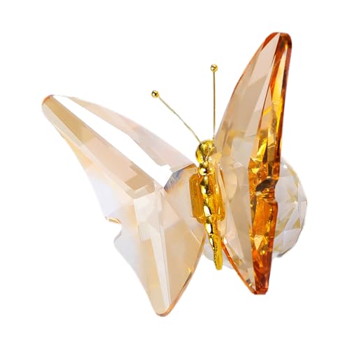 FANSHINUO Kristallfigur fliegender Schmetterling mit Glassockel, Kollektion geschliffenes Glas, Ornament für Hochzeit und Weihnachten FANSHINUO Kristallfigur fliegender Schmetterling mit Glassockel, Kollektion geschliffenes Glas, Ornament für Hochzeit und Weihnachten von FANSHINUO