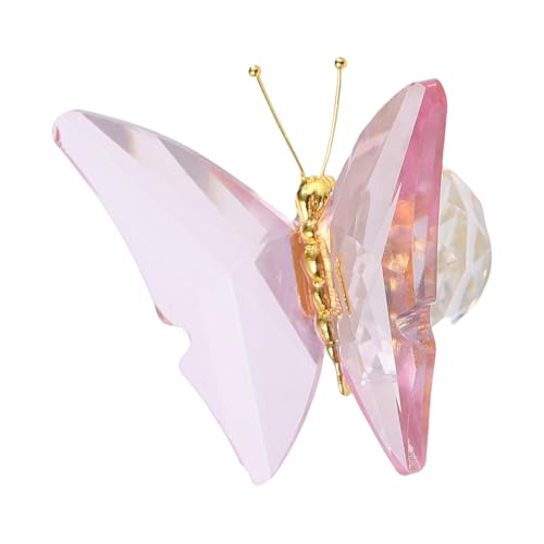 FANSHINUO Kristallfigur fliegender Schmetterling mit Glassockel, Kollektion geschliffenes Glas, Ornament für Hochzeit und Weihnachten FANSHINUO Kristallfigur fliegender Schmetterling mit Glassockel, Kollektion geschliffenes Glas, Ornament für Hochzeit und Weihnachten von FANSHINUO