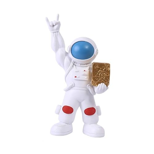 FANSHINUO Muscle Arm Fortunes Astronaut Figur aus Harz, Ornament für Zuhause, Büro, Desktop-Dekoration, Verbesserung des Wohlstands FANSHINUO Muscle Arm Fortunes Astronaut Figur aus Harz, Ornament für Zuhause, Büro, Desktop-Dekoration, Verbesserung des Wohlstands von FANSHINUO