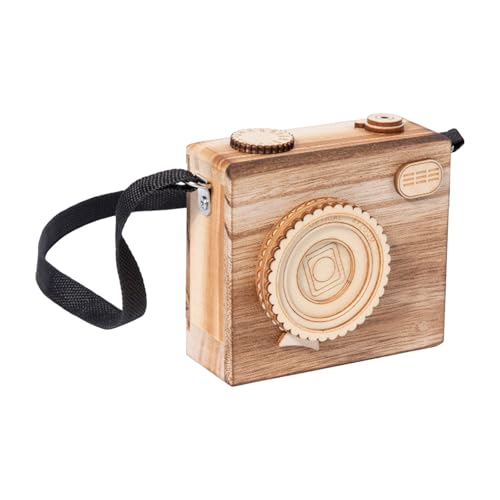FANSHINUO Retro-Spieluhr in Kamera-Form, Holzfigur, Vintage-Musik-Ornament für Geburtstage, Feiertage und besondere Anlässe FANSHINUO Retro-Spieluhr in Kamera-Form, Holzfigur, Vintage-Musik-Ornament für Geburtstage, Feiertage und besondere Anlässe von FANSHINUO