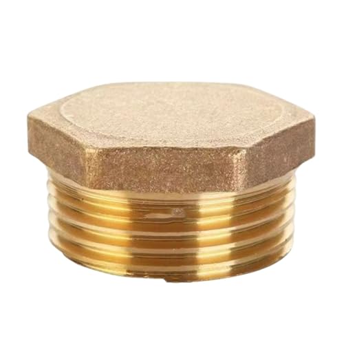 FANSHINUO Sechskant-Endkappen, Messing, Rohrstopfen, Verbindungsstück, Außengewinde, Kupplung, Rohr, Sanitär, Fitting, Adapter, langlebig FANSHINUO Sechskant-Endkappen, Messing, Rohrstopfen, Verbindungsstück, Außengewinde, Kupplung, Rohr, Sanitär, Fitting, Adapter, langlebig von FANSHINUO
